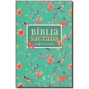 Bíblia Sagrada - Capa Flores - Letra Grande