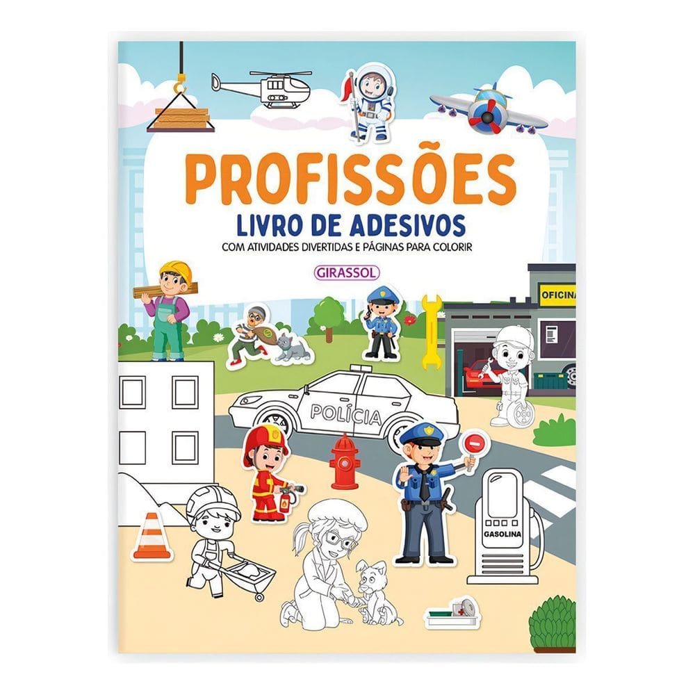 Profissões - Livro de Adesivos