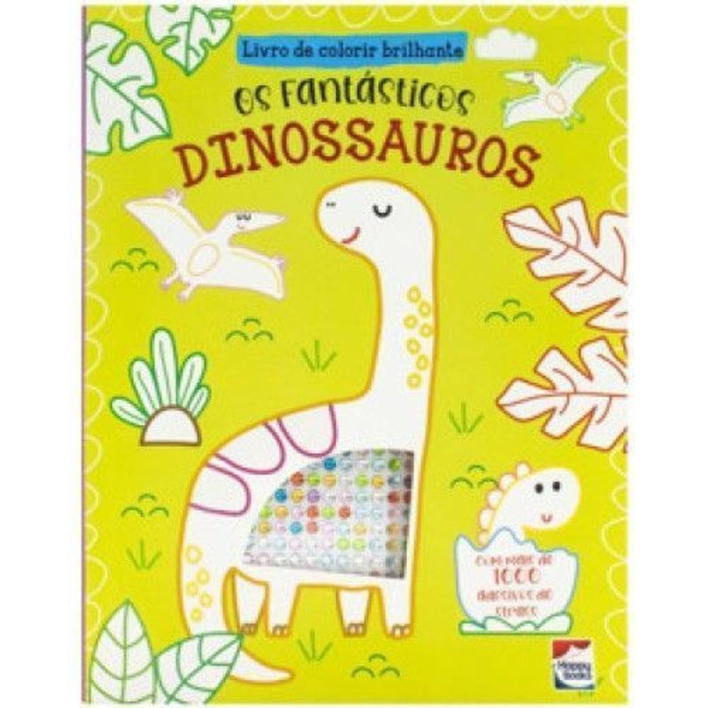 Livro de Colorir Brilhante - Dinossauros