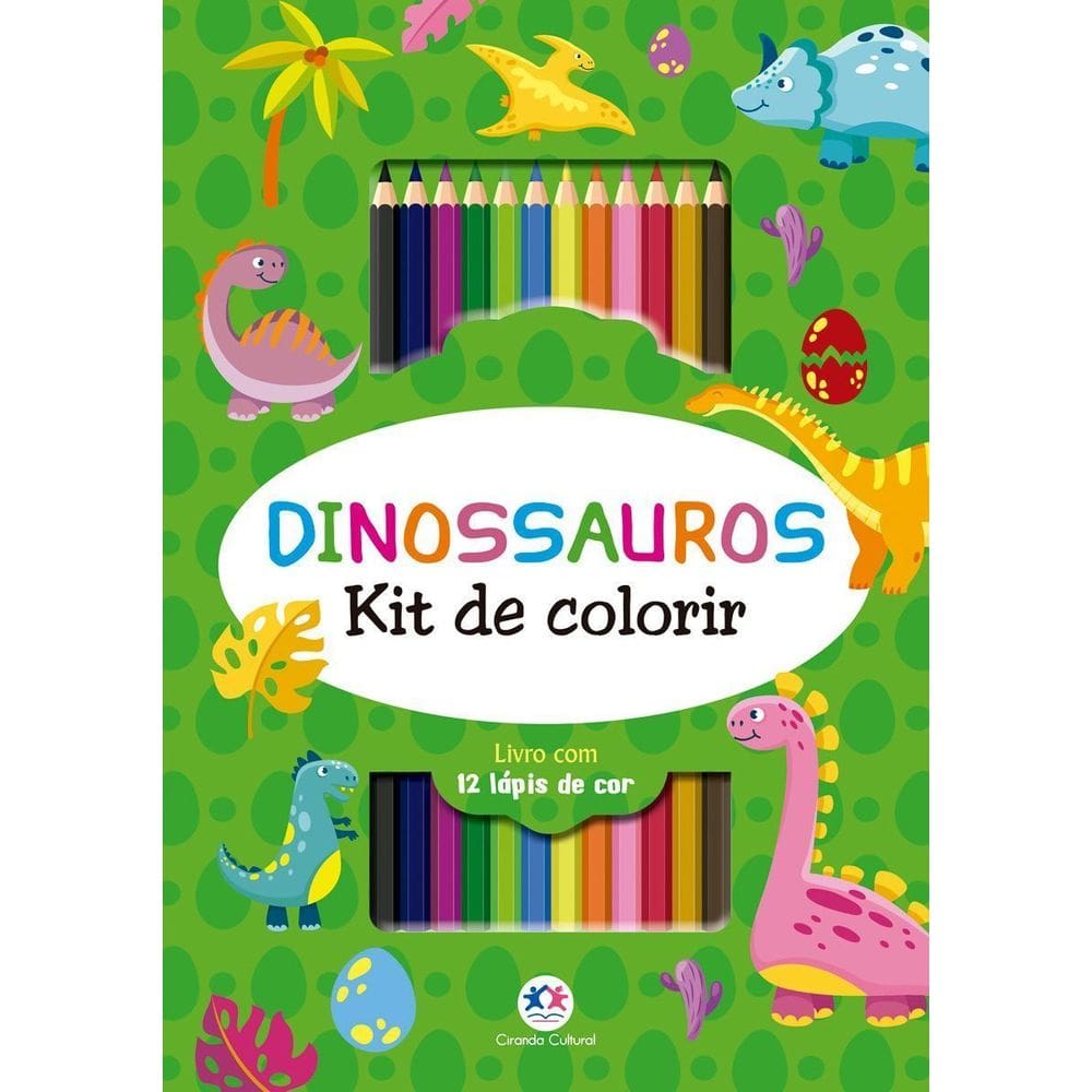 Dinossauros - Kit de Colorir