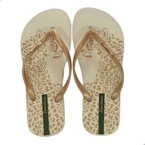 Chinelo Ipanema Animal Chic Palha