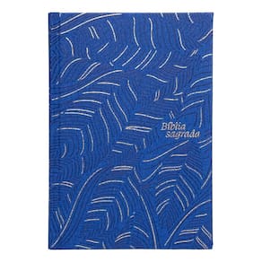 Bíblia Slim NVI, Letra Grande, Couro-Soft - Azul