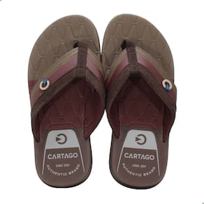 Chinelo Masculino Cartago Sevilha V Marrom e Bordo