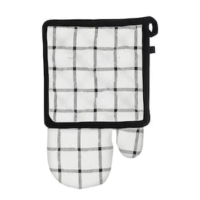 Luva e Descanso de Panela Chess Branco e Preto TCDO002BR - Hauskraft