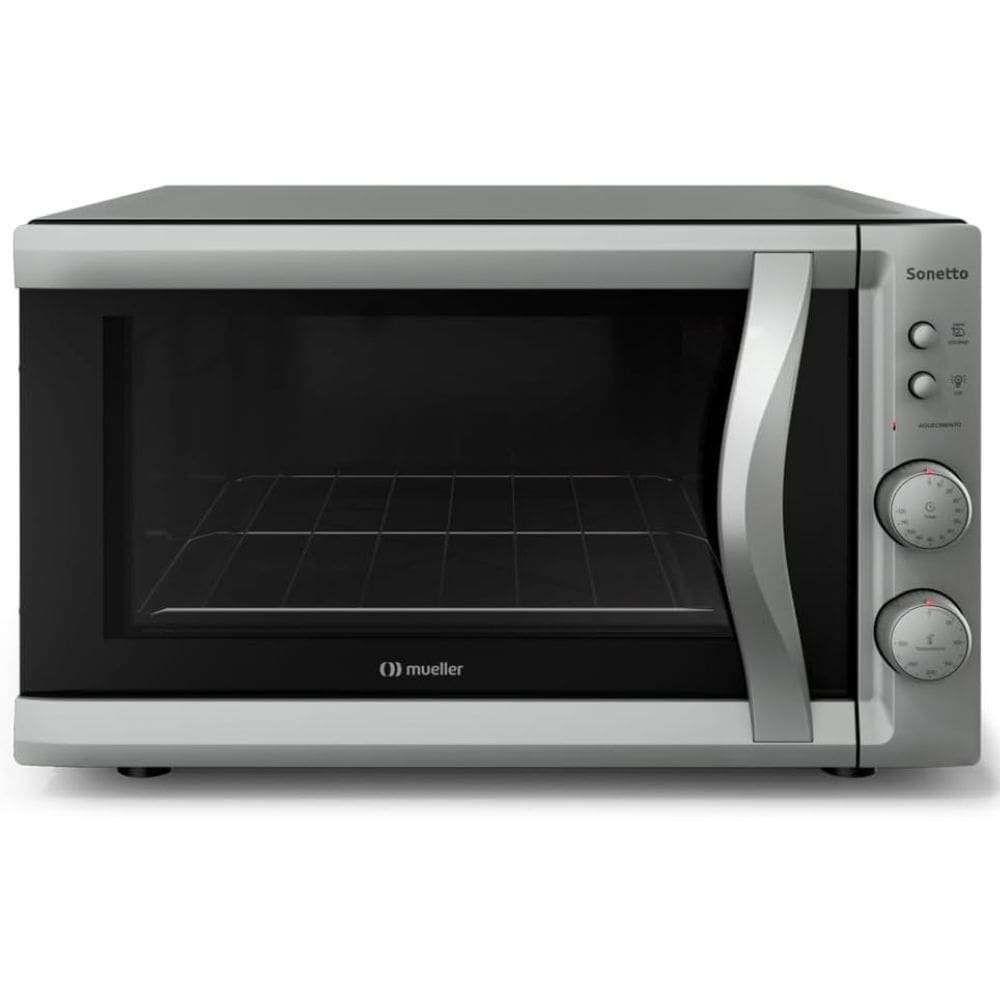 Forno Eletrico Mueller Sonetto 44 Litros Grill Dourador Titanio 220V