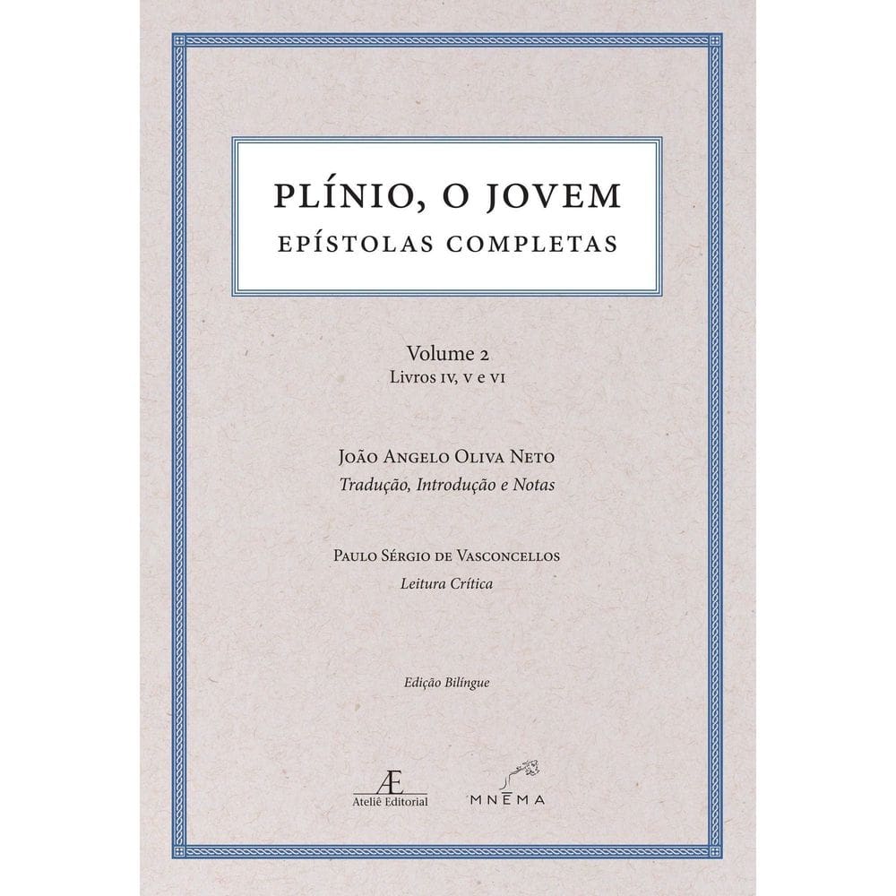Plínio, o Jovem - Epístolas Completas - Volume 2