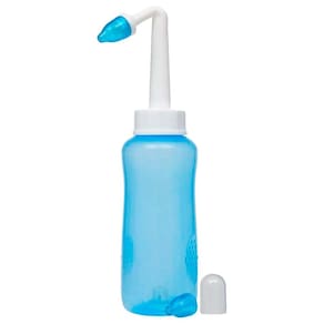 Kit Lavador Nasal 2 Bicos em Silicone Irritação Muco Livre de BPA 300ml Buba