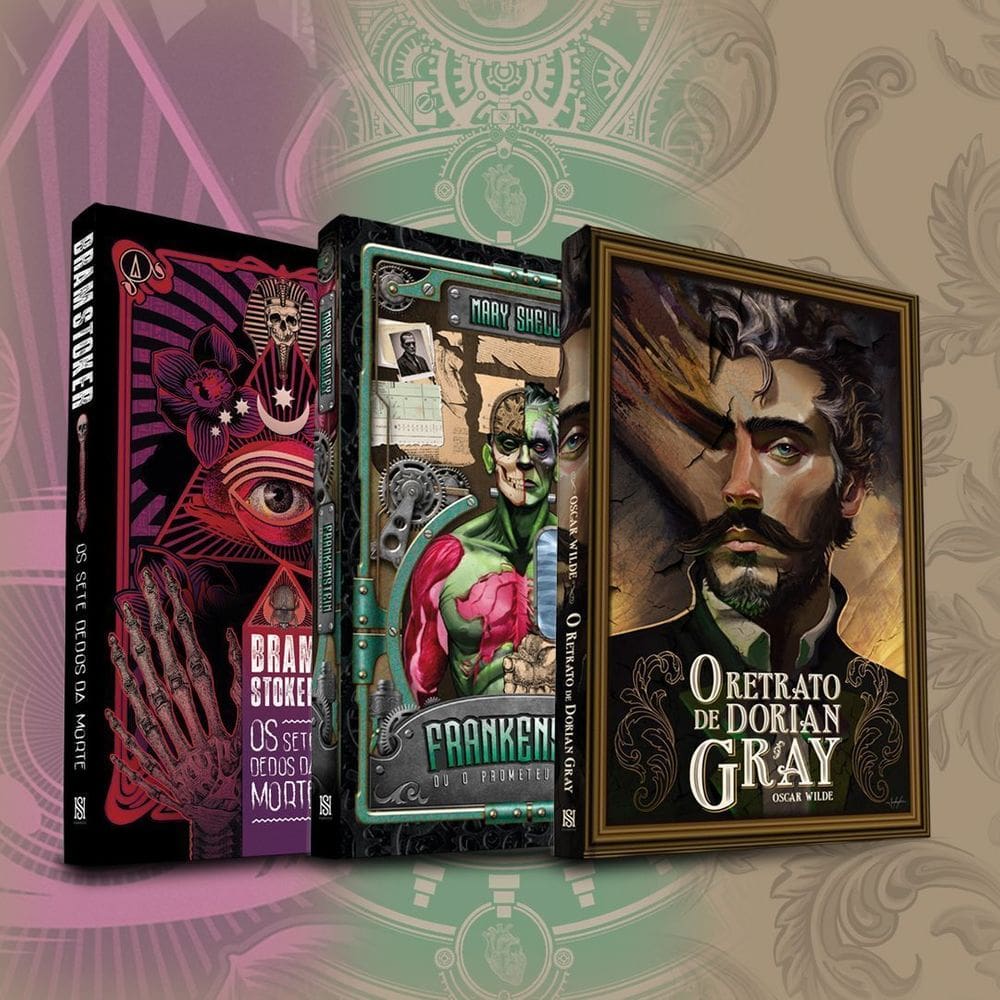 Combo NS Classics - O Retrato de Dorian Gray, Os Sete Dedos da Morte e Frankenstein