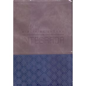 Bíblia De Estudo Integrada, Nvi, Couro Soft, Azul e Grafite