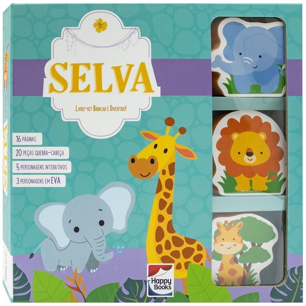 Livro-Kit Brincar é Divertido! - Selva