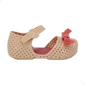 Sapatilha Mini Melissa Furadinha Pop Baby Bege