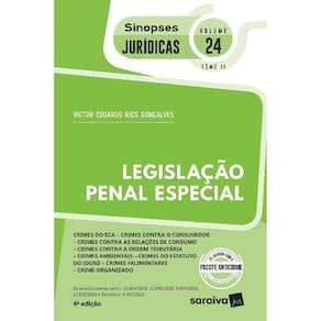 Sinopses - Legislação Penal Especial - Crimes do Eca - Vol. 24 - Tomo Ii - 6ª Edição 2020