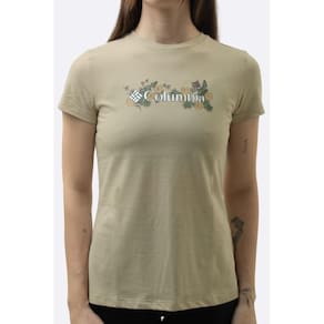Camiseta Columbia Branded Bouquet Bege Feminina