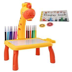 Lousa Infantil Girafa Com Projetor Ideal Para Crianças Desenharem