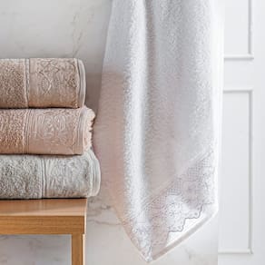 Toalha de Rosto Broderie 100% Algodão 400g/m² 50x75cm