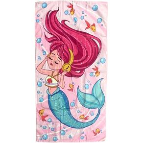 Toalha de Praia Infantil Summer Microfibra Anti Areia 60x110cm