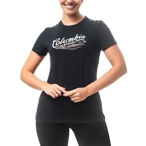 Camiseta Columbia Simply Scripted Preto Feminino