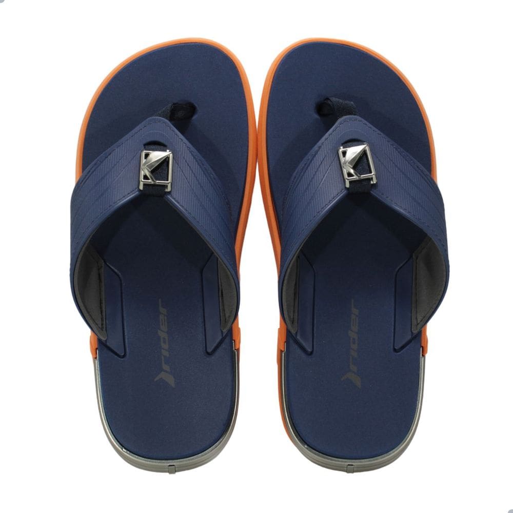 Chinelo Masculino Rider Rbold Azul e Laranja
