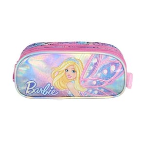 Estojo Escolar Luxcel Barbie Borboleta Rosa