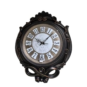 Relogio Parede Borda Trabalhada Retro 67X53Cm Arábico