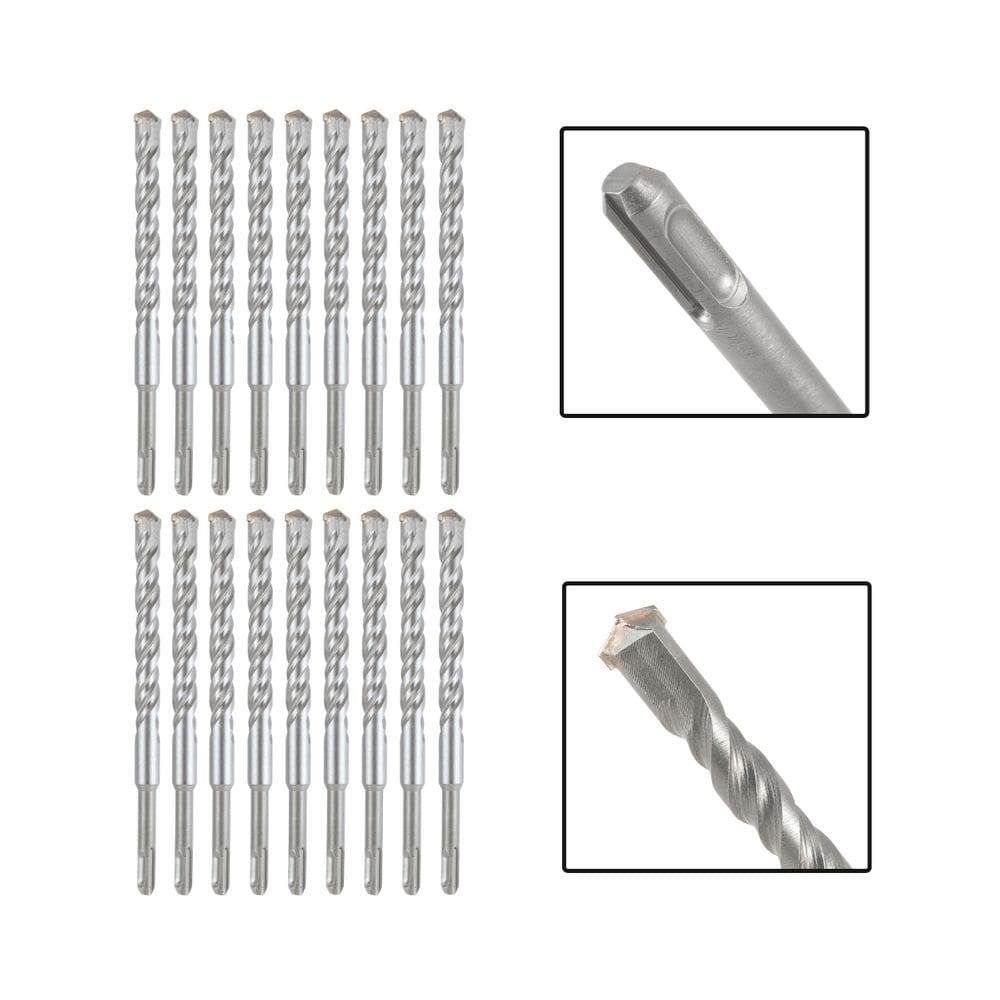 Jogo 18 Brocas SDS Plus 16x310 mm Aço Carbono Tungstênio