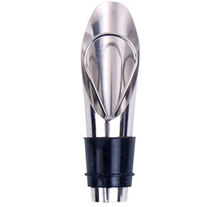 Kit Tampa e Aerador de Vinho em Inox