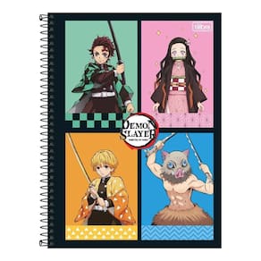 Caderno Univ 1 Matéria 80Fls Demon Slayer Hashiras Tilibra