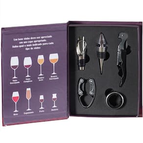 Kit de Vinho 5pçs Pai Especial Ideal para Presentear