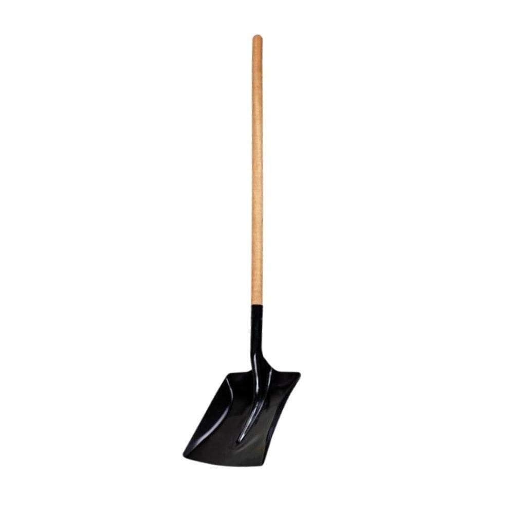 Pá Quadrada Construção Em Aço Carbono Cabo Reto N03 142cm