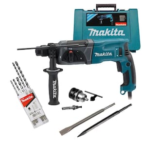 Martelete Perfur Romp Sds Makita Hr2470 800W + Kit Sds 220V