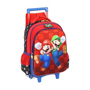 Mochila Super Mario Com Rodinhas Game Ic41406 - Preto