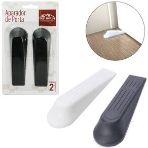 Aparador Porta Plastico Preto/Branco 2 Pecas 11,5X3,5Cm