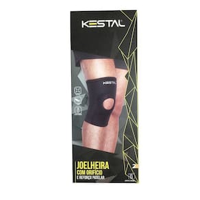 Joelheira Com Orifício E Reforço - Preto Ksn002 Tamanho G