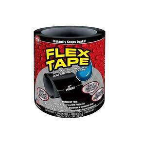 Fita Adesiva Para Reparos Flex Tape Black Cola Tudo Remendo Para Casa Industria E Campo Com 150cm