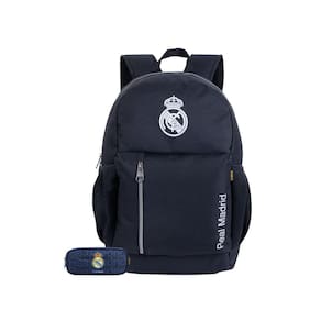 Kit Escolar Real Madrid Mochila Costa + Estojo Duplo Oficial