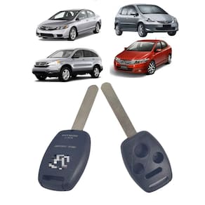 Capa Carcaça Chave Hon Civic Fit Crv City 3botoes 2007 2008 2009 2010 2011 2012 2013 2014 Oca