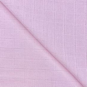 3 Metros De Tecido Fralda Quadriculada 100% Algodão Rosa