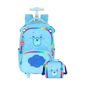 Kit Ursinhos Carinhosos Mochila Roda + Lancheira - Azul