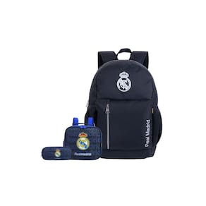 Kit Escolar Real Madrid Mochila Costa + Lancheira + Estojo D