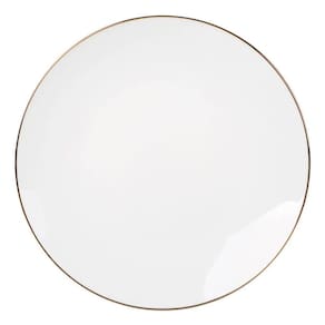 Prato Raso de Porcelana Legacy Gold 27cm - L`Hermitage