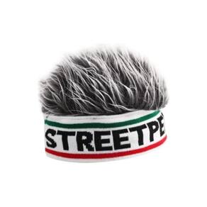 Gorro De Malha Com Peruca De Cabelo Chapéu De Malha Elastic