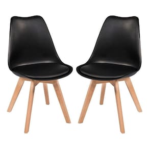 Kit C/2 Cadeiras Leda - Charles Eames, Saarinen Wood Com Alm