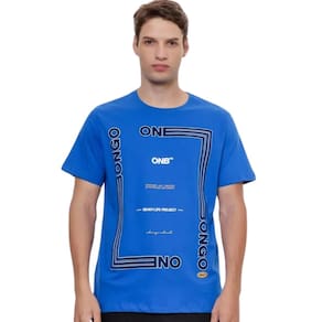 Camiseta Masculina Onbongo Especial Jundu Azul Royal ON200