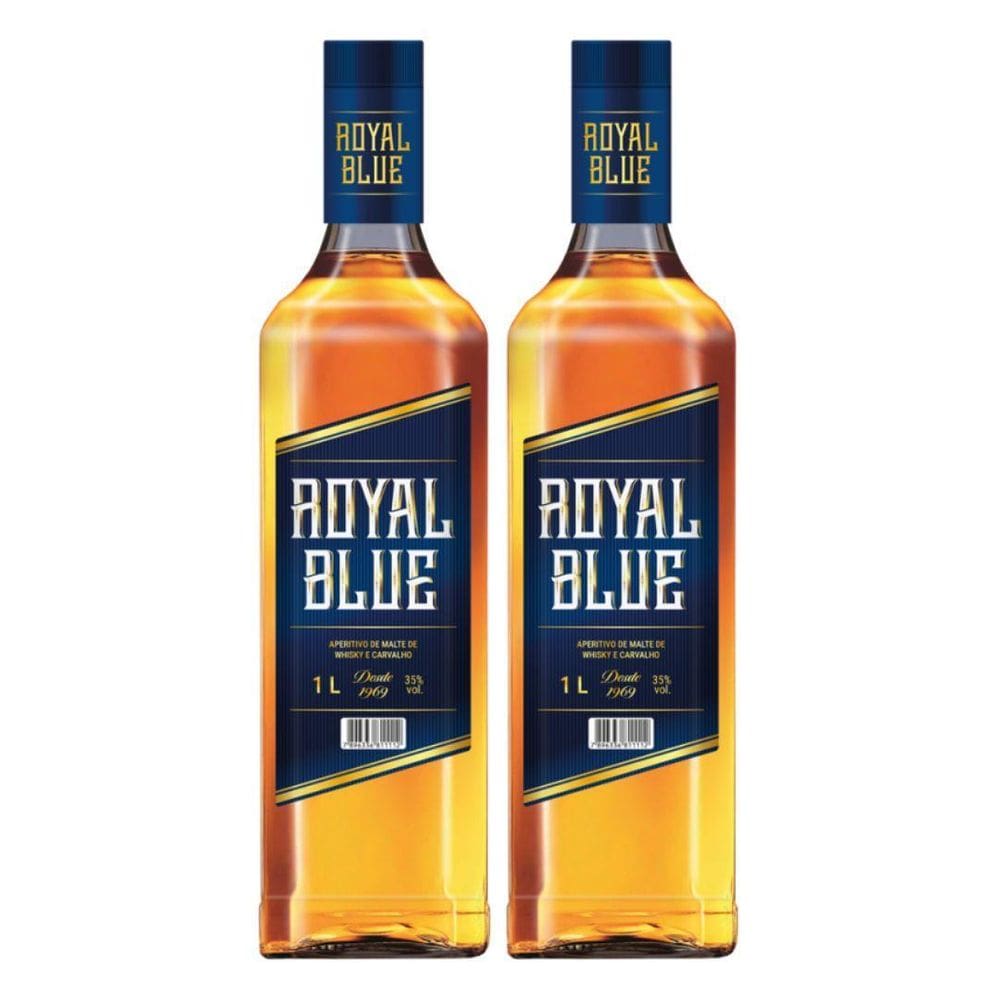 Whisky Royal Blue 1L - 2 Unidades