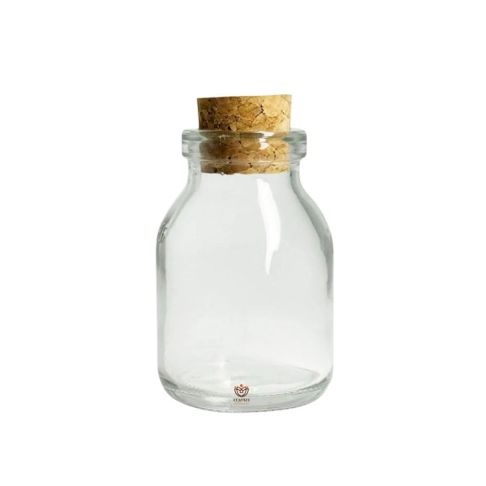 Lembrancinha De Vidro Gordo 50ml Tampa Rolha 10un
