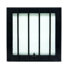 Esquadria de Alumínio Suprema Imperial 30x30x3cm Preto Fosco