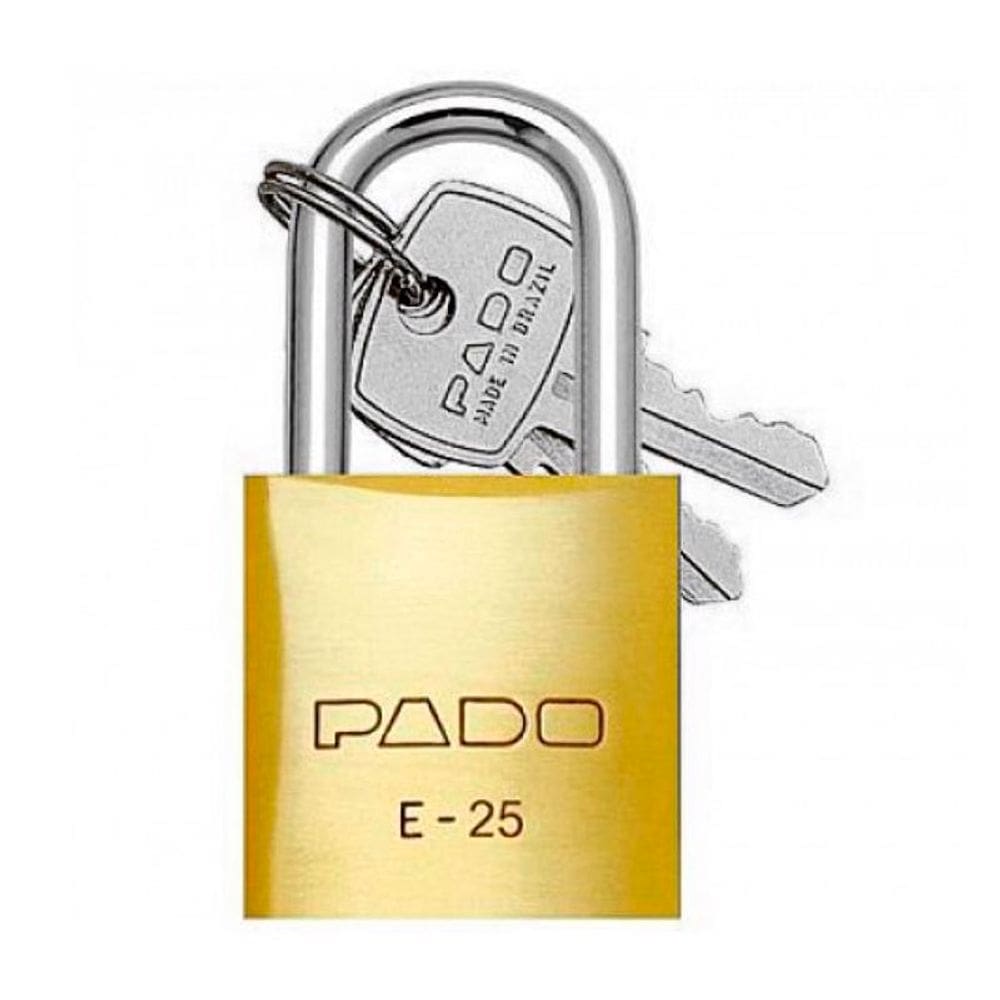 Cadeado 25 MM em Latão - Pado E-25