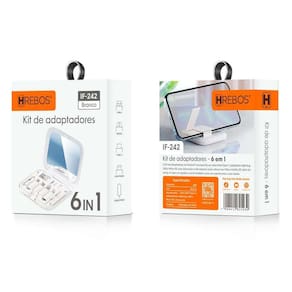 Kit Adaptadores 6 em 1 Tipo-C USB lightning Universal