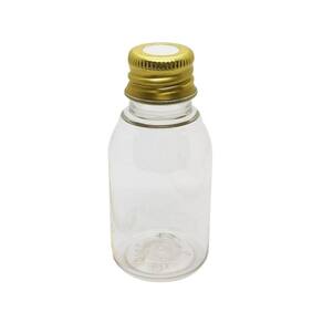 Lembrancinha Frasco 60ml Tampa De Aluminio Furada Dourada 10un