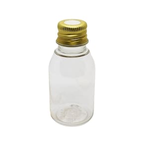 Lembrancinha Frasco 100ml Tampa Aluminio Ouro Furada 10 Un